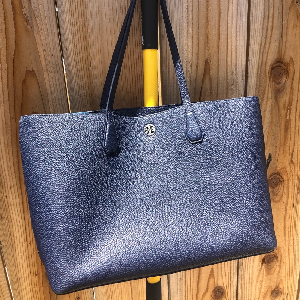 Tory Burch Perry Montego Navy Tote
